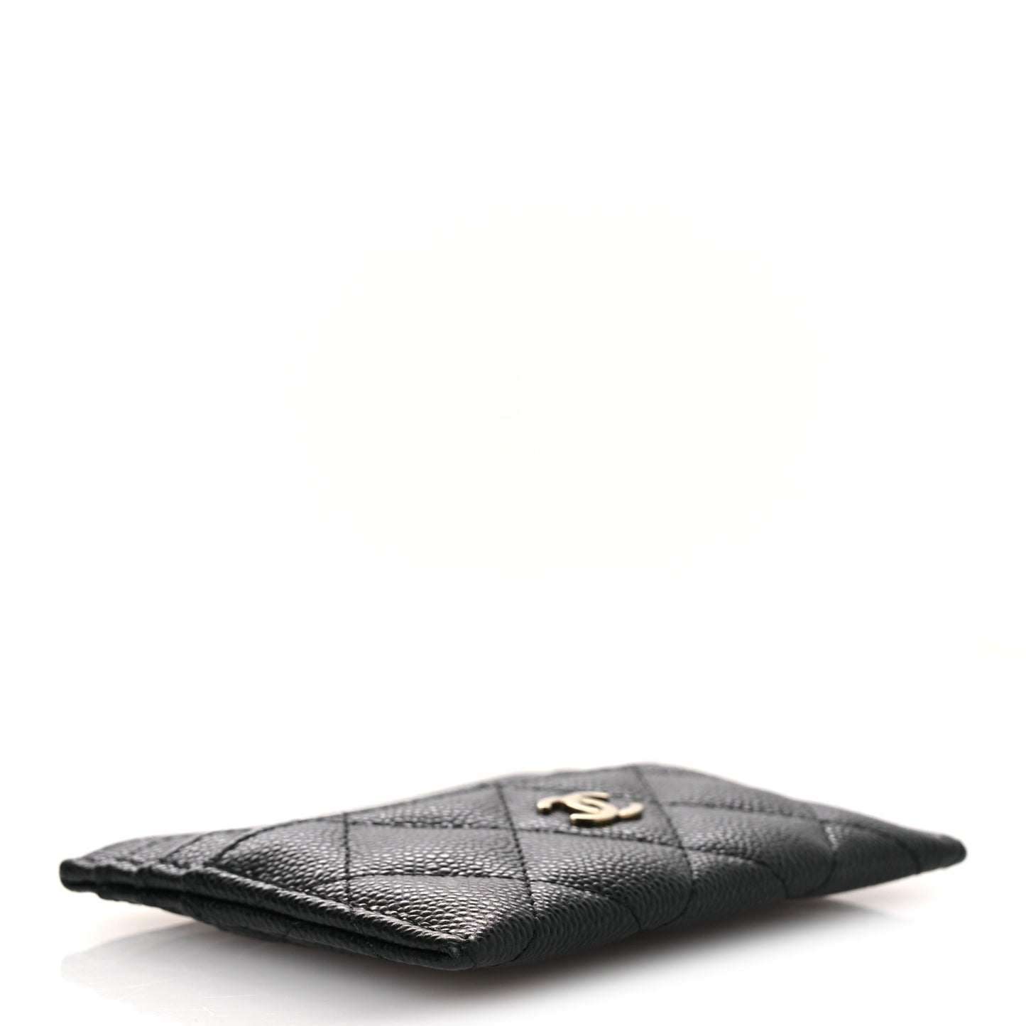 Caviar Quilted Multi Card Holder Black