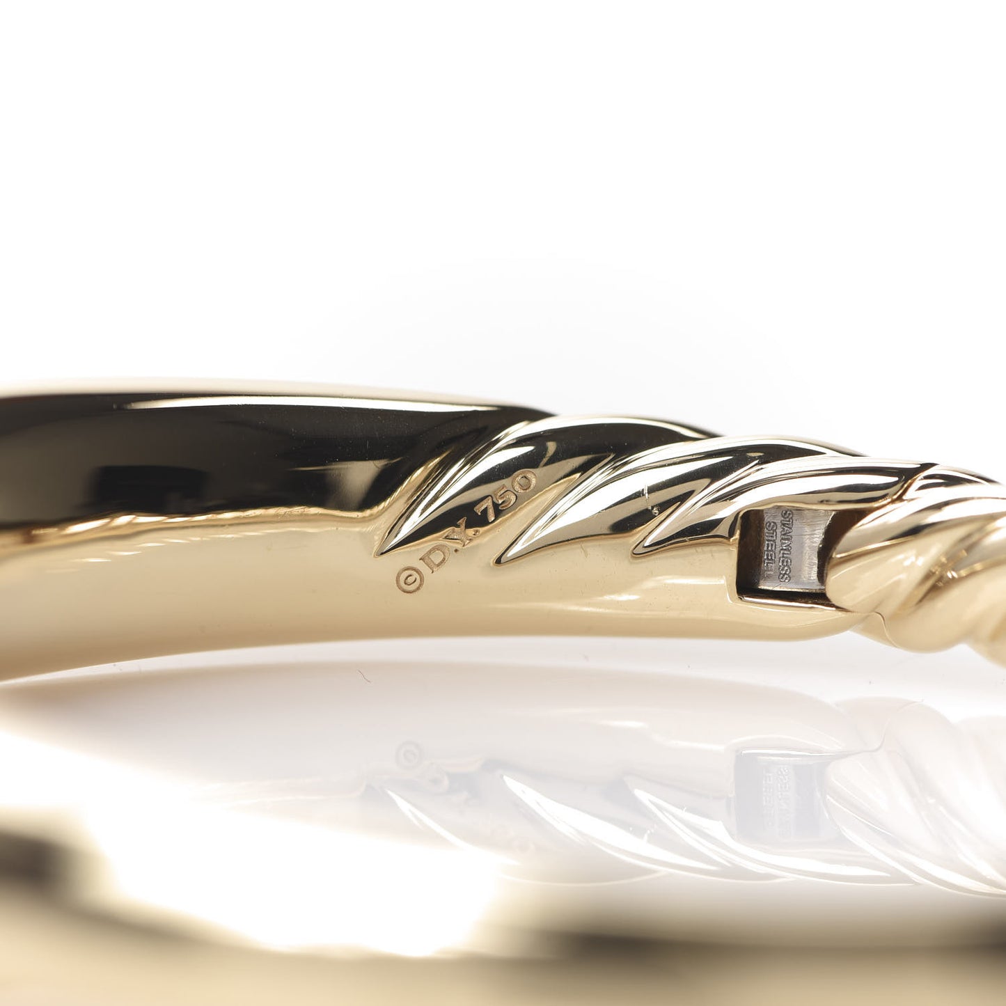 18K Yellow Gold 9.5mm Pure Form Smooth Bracelet