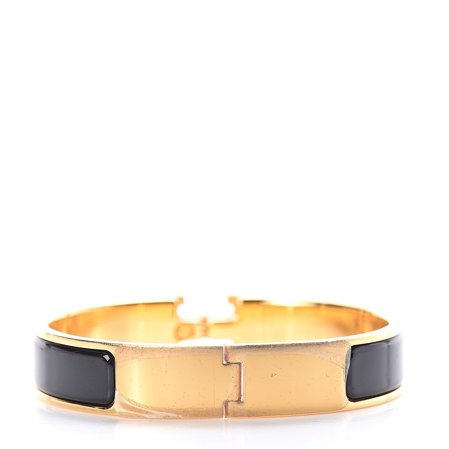 Hermes Enamel Narrow Clic Clac H Bracelet PM Black 3 of 4
