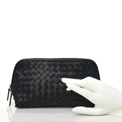 Bottega Veneta Nappa Intrecciato Small Cosmetic Pouch Black 2 of 6