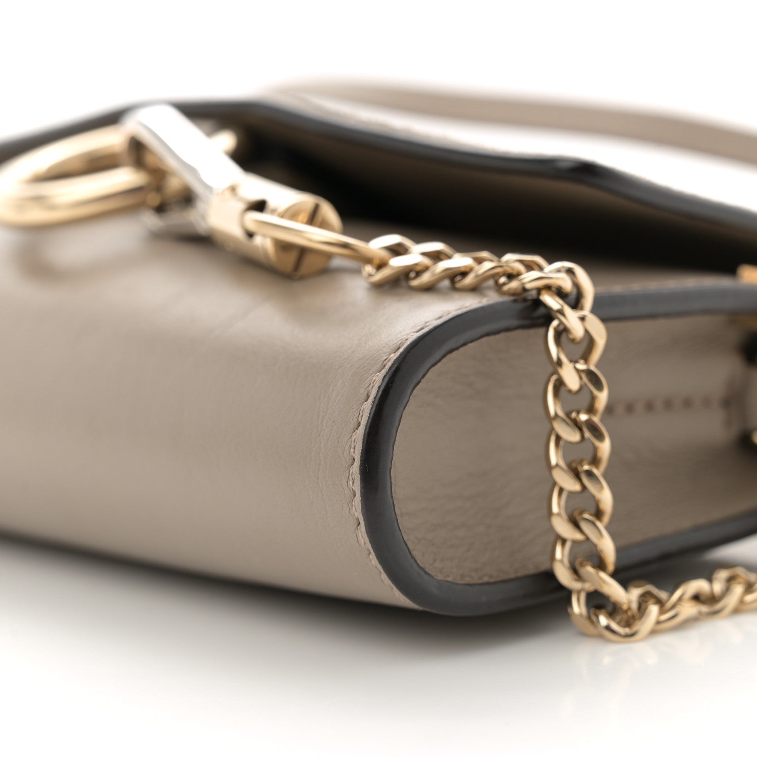 Chloe Suede Calfskin Mini Faye Shoulder Bag Motty Grey 10 of 11