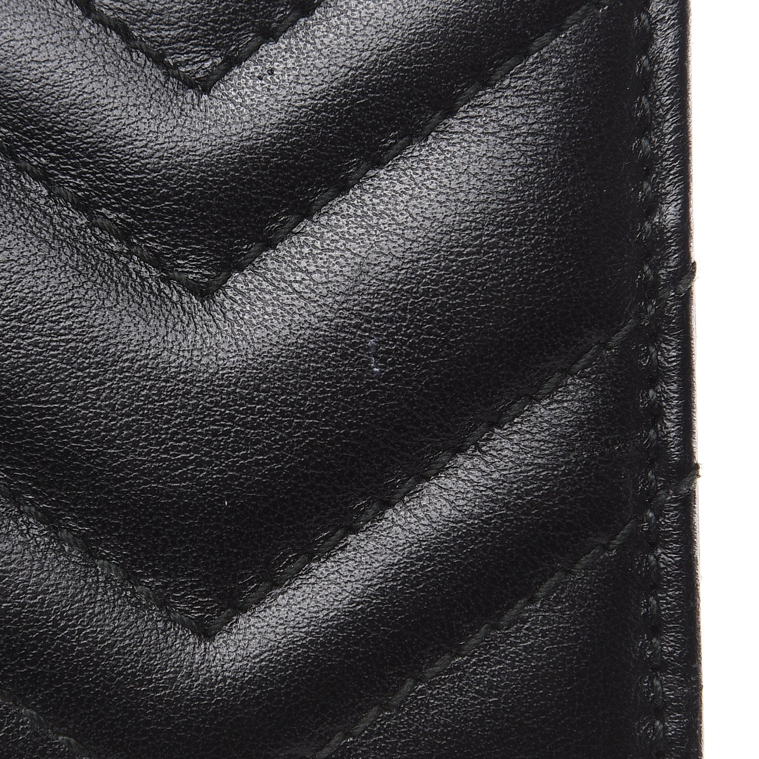 Gucci Calfskin Matelasse GG Marmont Continental Wallet Black 12 of 13