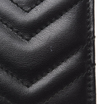 Gucci Calfskin Matelasse GG Marmont Continental Wallet Black 12 of 13