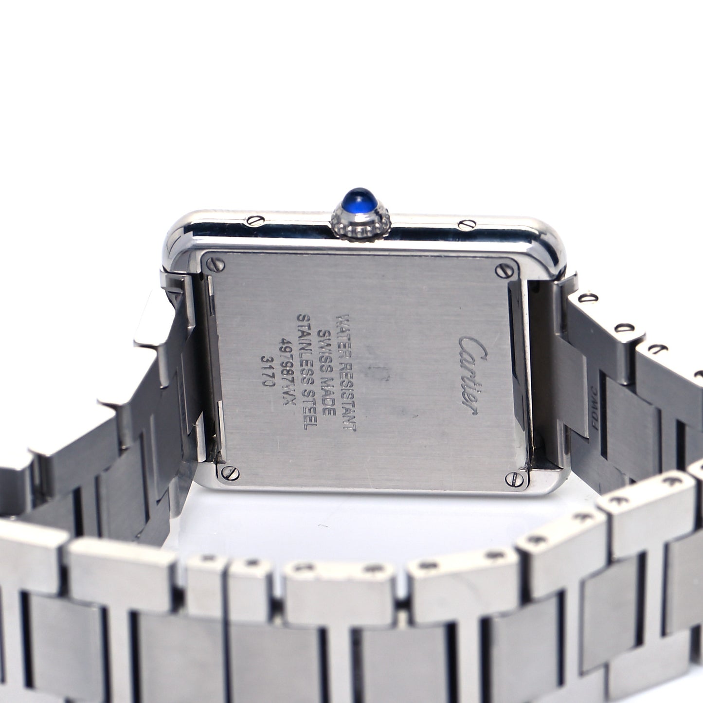 Stainless Steel 24mm Tank Solo Quartz Watch