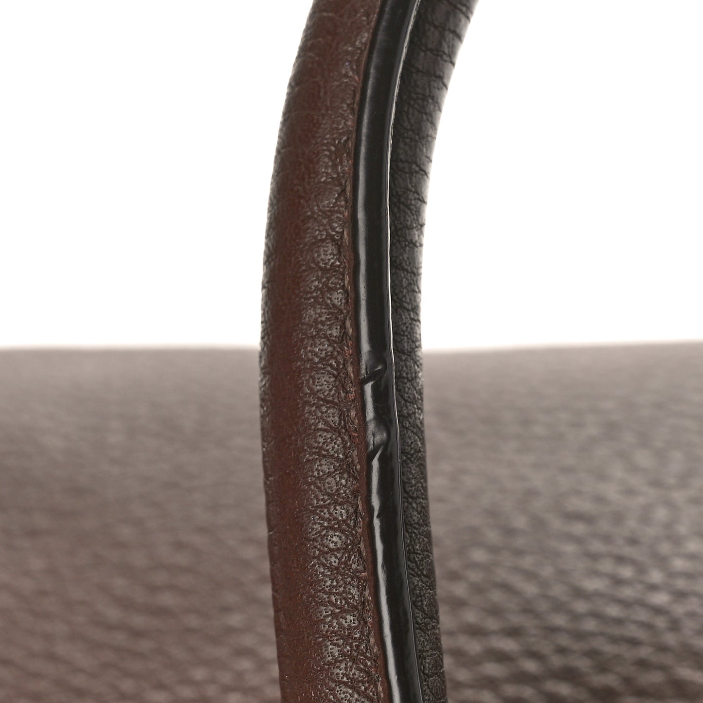 Vitello Daino Shopping Satchel Dark Brown