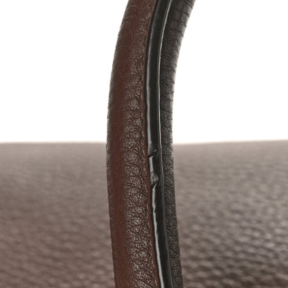 Prada Vitello Daino Shopping Satchel Dark Brown 11 of 13