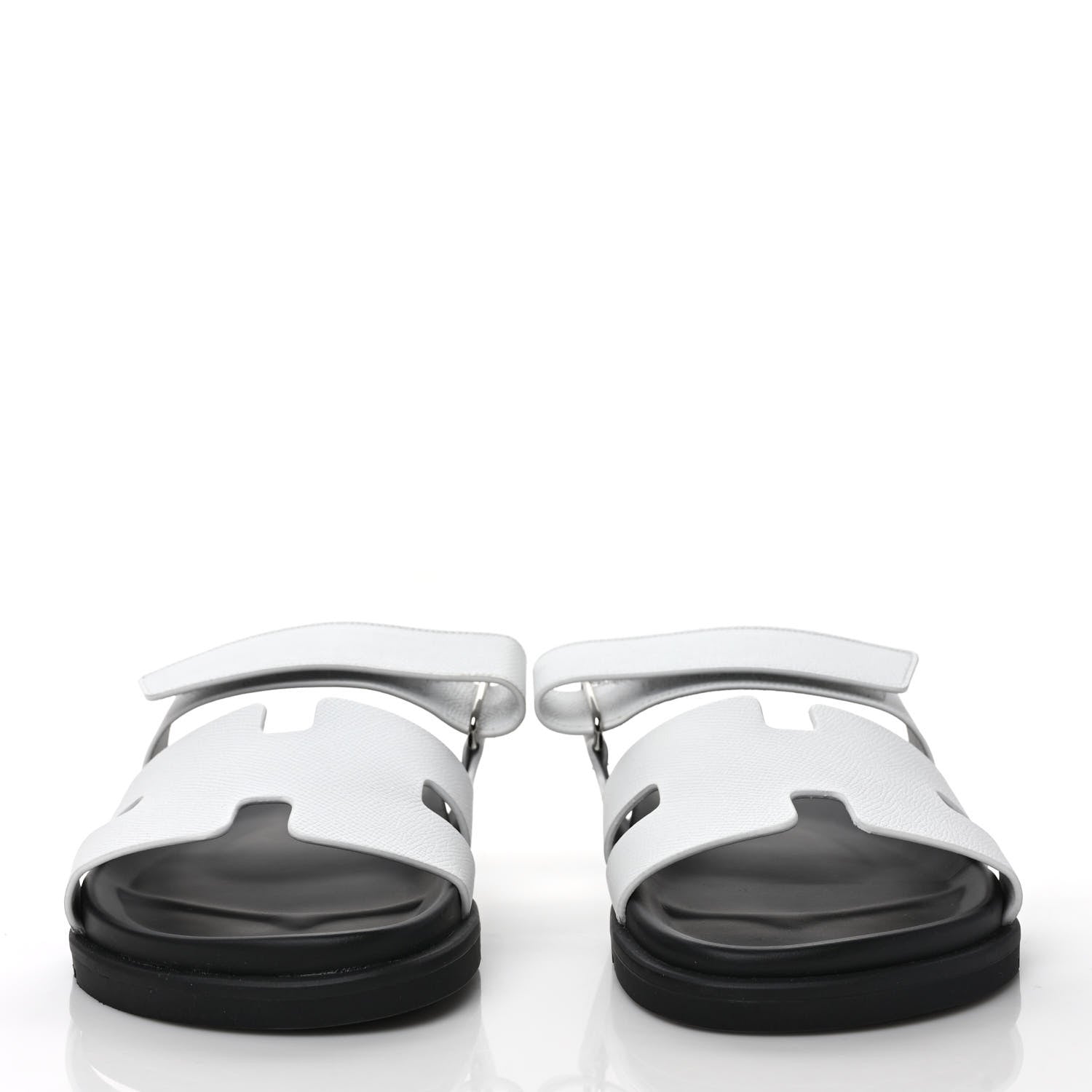 Hermes Epsom Womens Chypre Sandals 41 White 2 of 9