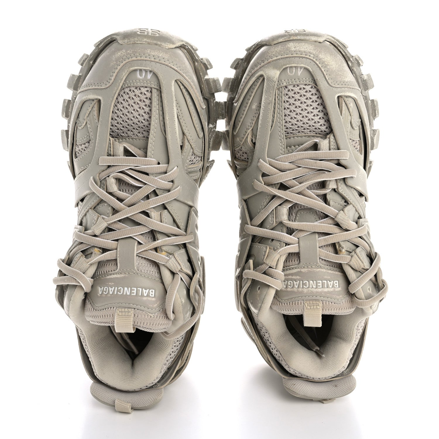 Balenciaga Mesh Rubber Womens Track Sneakers 40 Balenciaga Grey 2 of 10