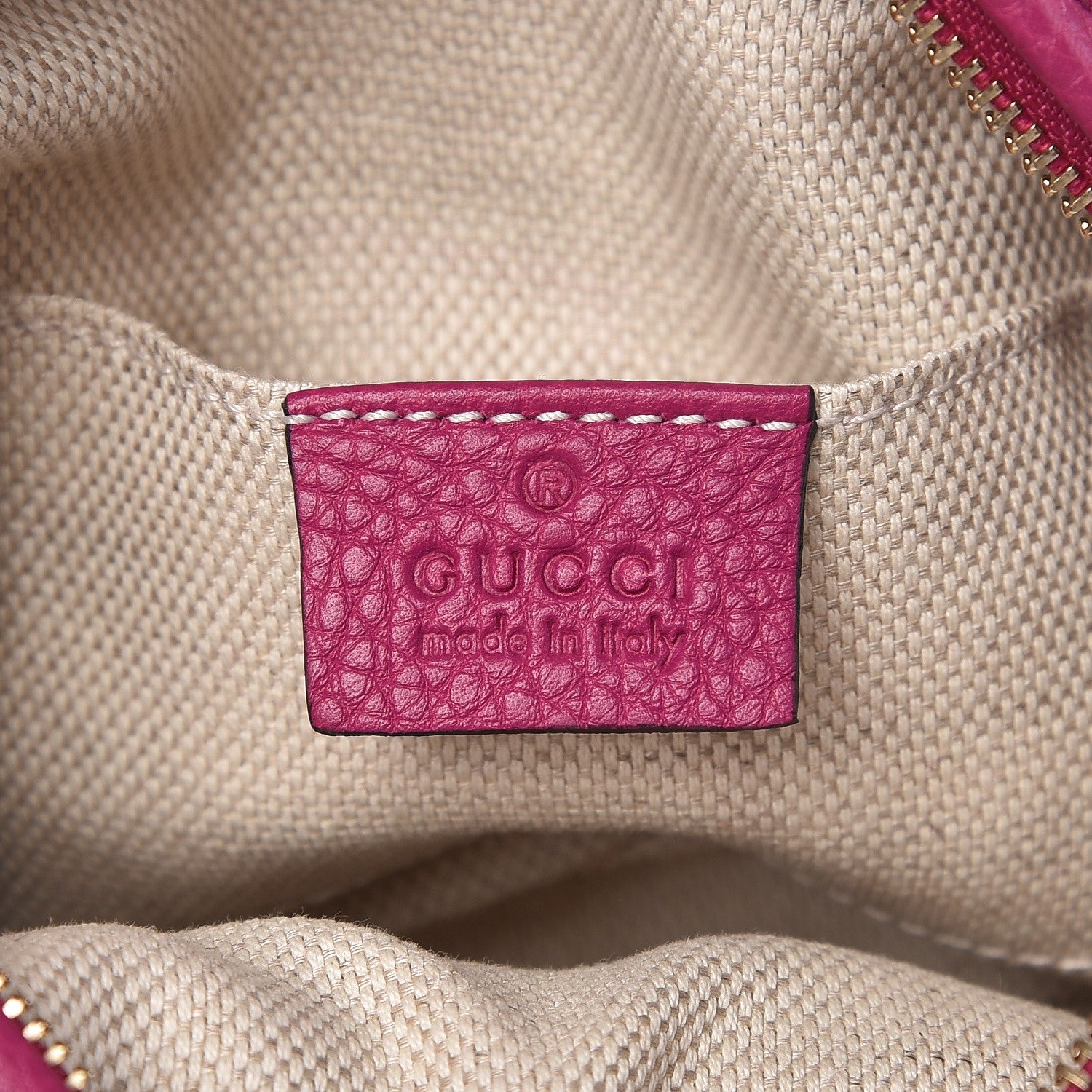 Gucci Cellarius Calfskin Mini Soho Chain Bag Bright Bouganville 6 of 7