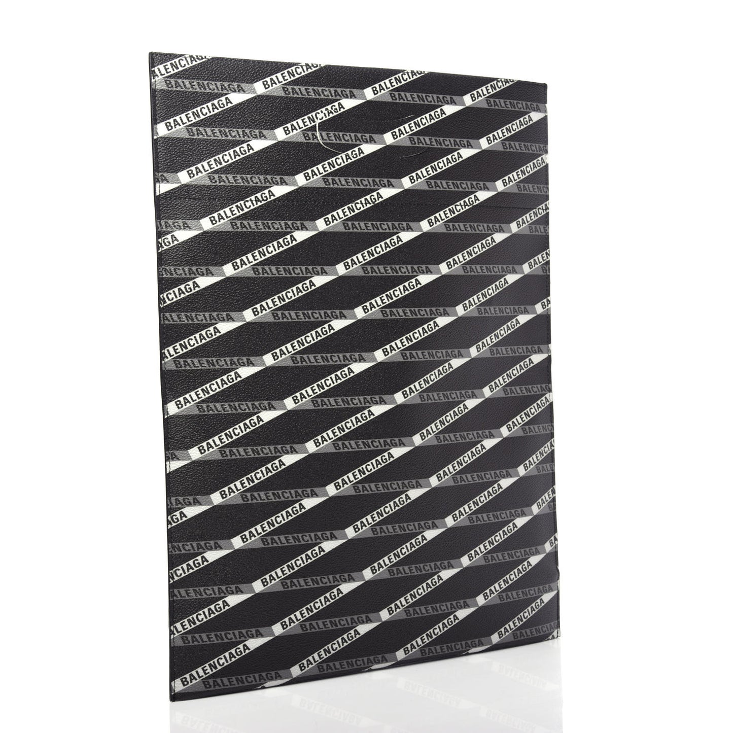 Coated Canvas Losange Monogram Plastic Bag Shopper S Black Grey