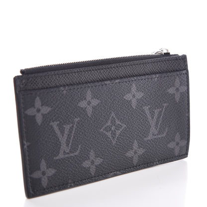 Louis Vuitton Monogram Eclipse Taiga Coin Card Holder 3 of 7