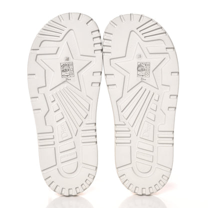 Christian Dior Micro PDP Cotton Houndstooth Embroidered Dway 10mm Slide Sandals 38 Peony 5 of 9
