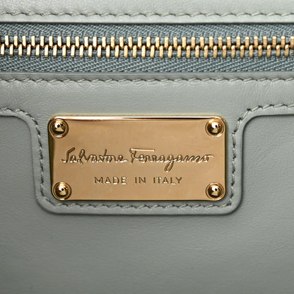 Salvatore Ferragamo Printed Calfskin Ginny Shoulder Bag Opal 6 of 11