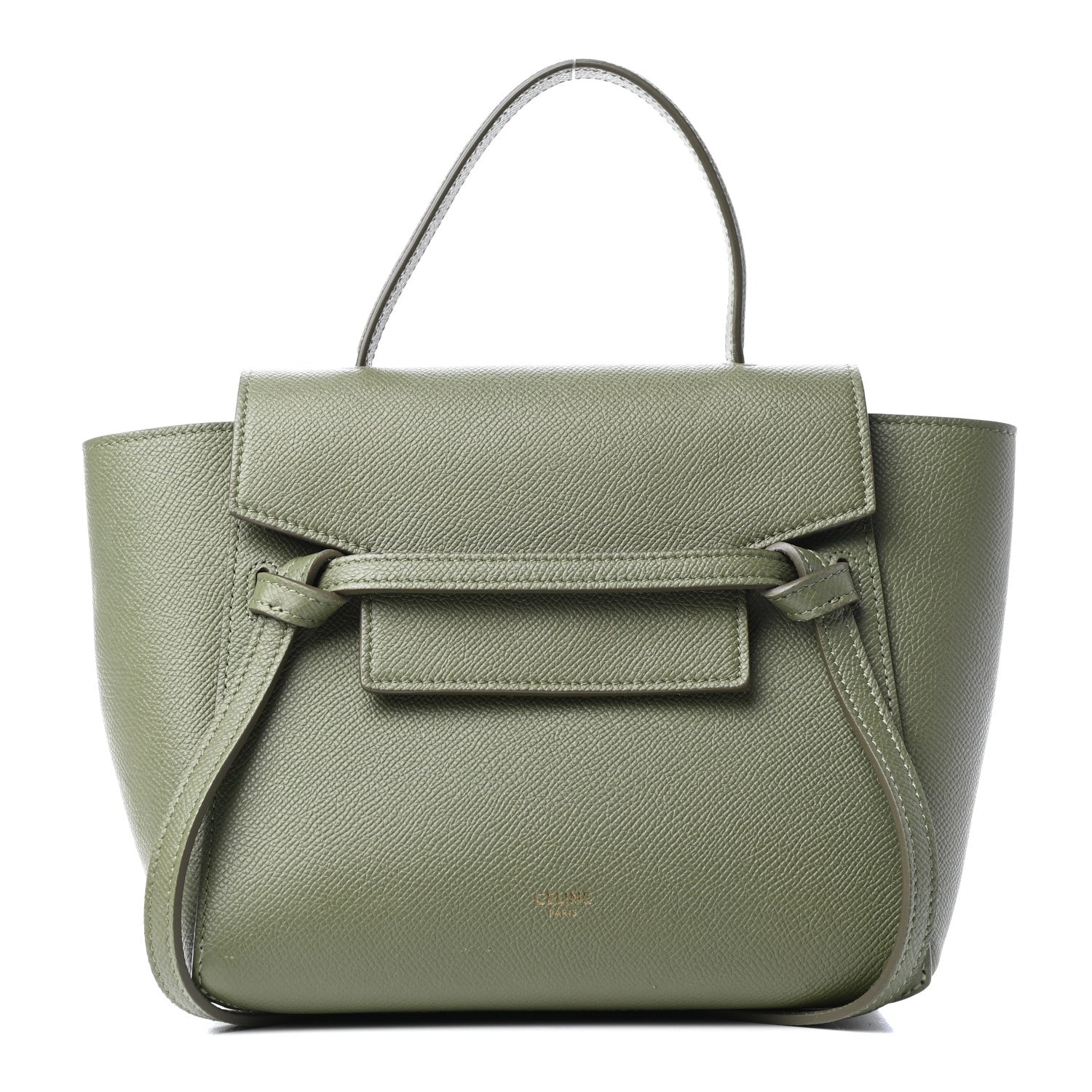Celine Grained Calfskin Nano Belt Bag Light Khaki 1 of 11