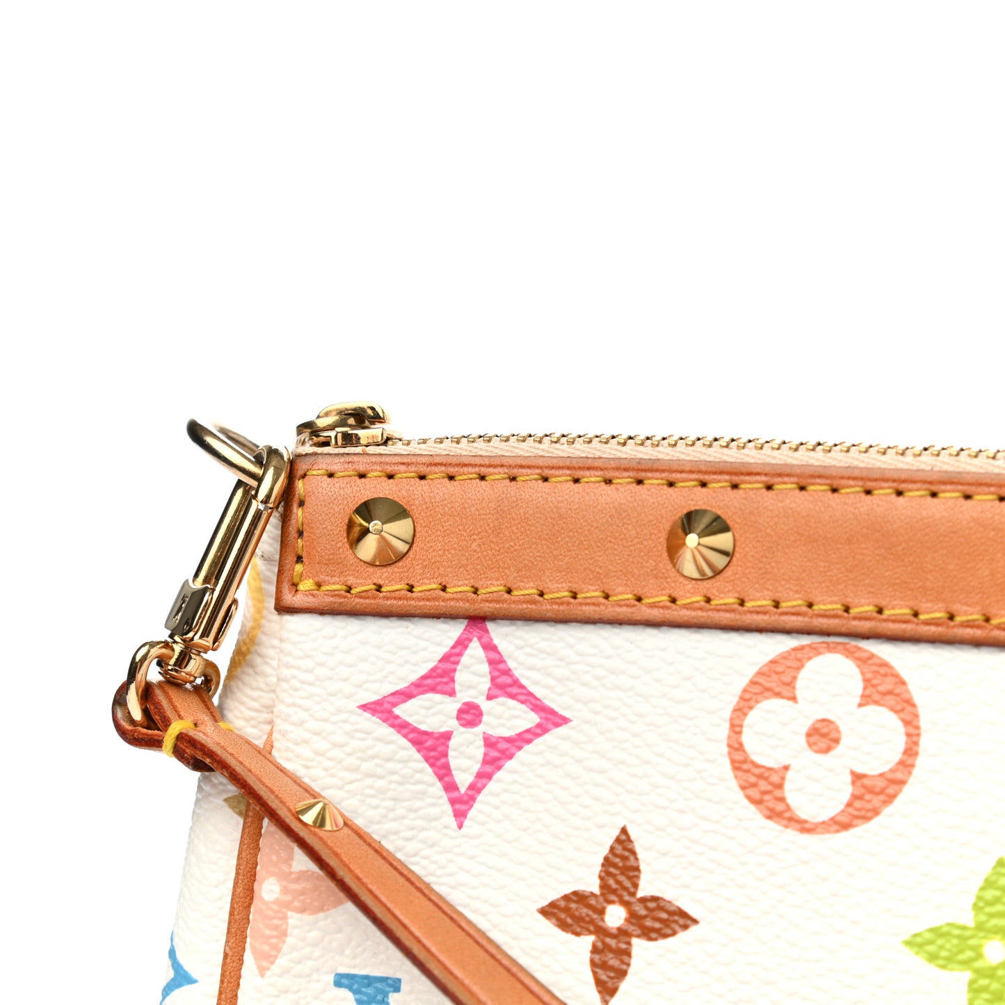 Monogram Multicolor Pochette Accessories White