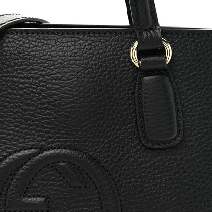 Gucci Dollar Calfskin Medium Soho Top Handle Satchel Black 8 of 10