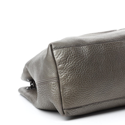 Gucci Metallic Pebbled Calfskin Medium Soho Chain Shoulder Bag Sasso 6 of 17