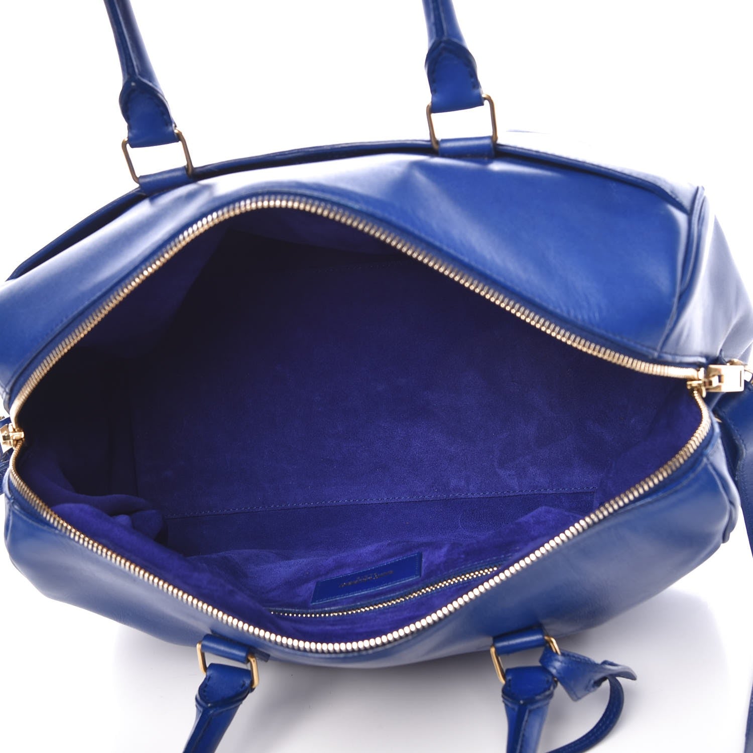 Saint Laurent Calfskin Classic Duffle 6 Blue 6 of 13