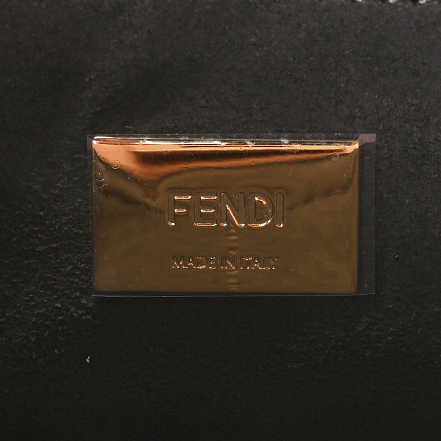 Fendi Vitello Glacier Small FF Tote Rose Bourbon 6 of 11