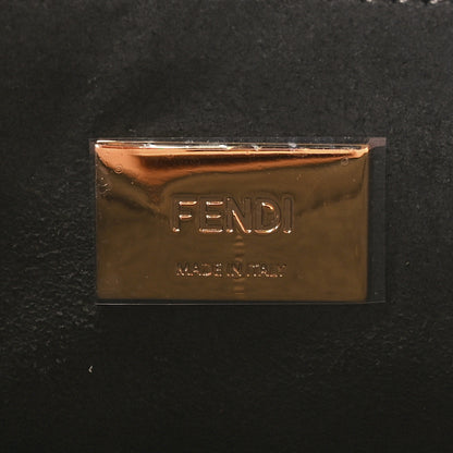 Fendi Vitello Glacier Small FF Tote Rose Bourbon 6 of 11