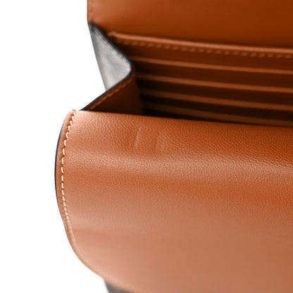 Celine Triomphe Canvas Lambskin Wallet On Strap Tan 11 of 11