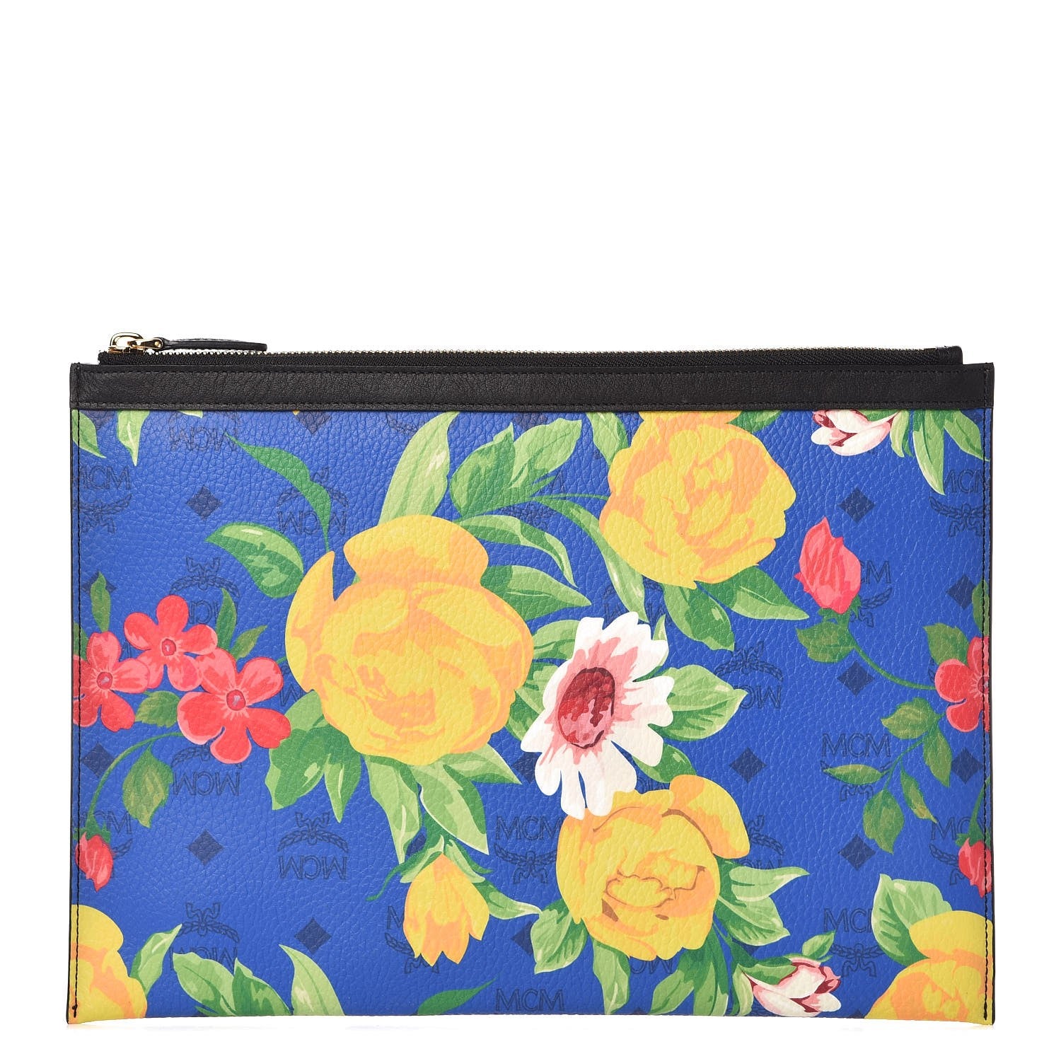MCM Visetos Flower Print Pouch Multicolor 1 of 7