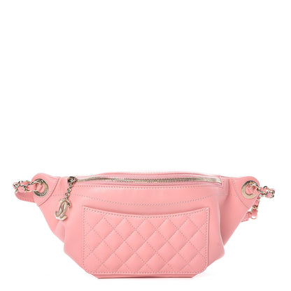 Chanel Lambskin Quilted Bi Waist Bag Fanny Pack Pink 1 of 8