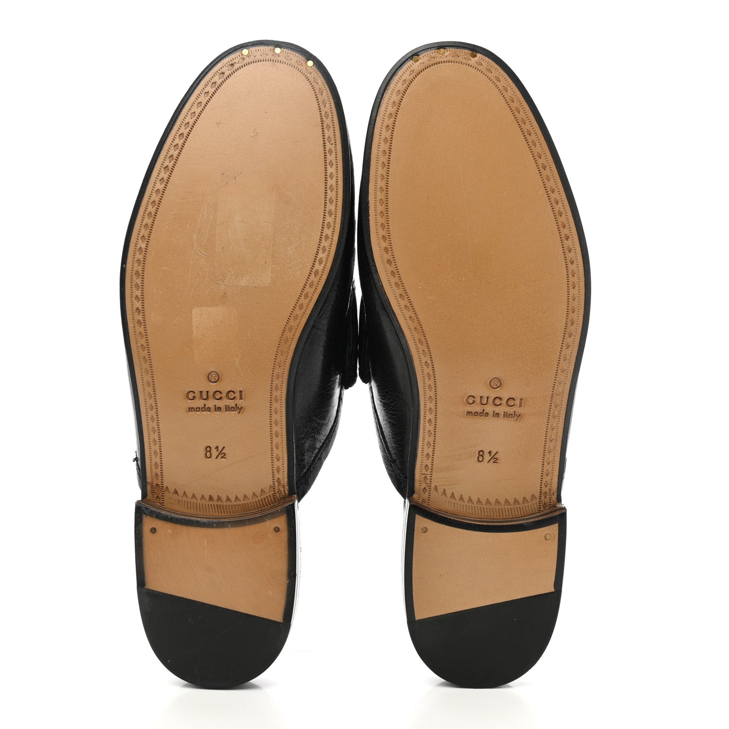 Goatskin Mens Horsebit Slippers 8.5 Black