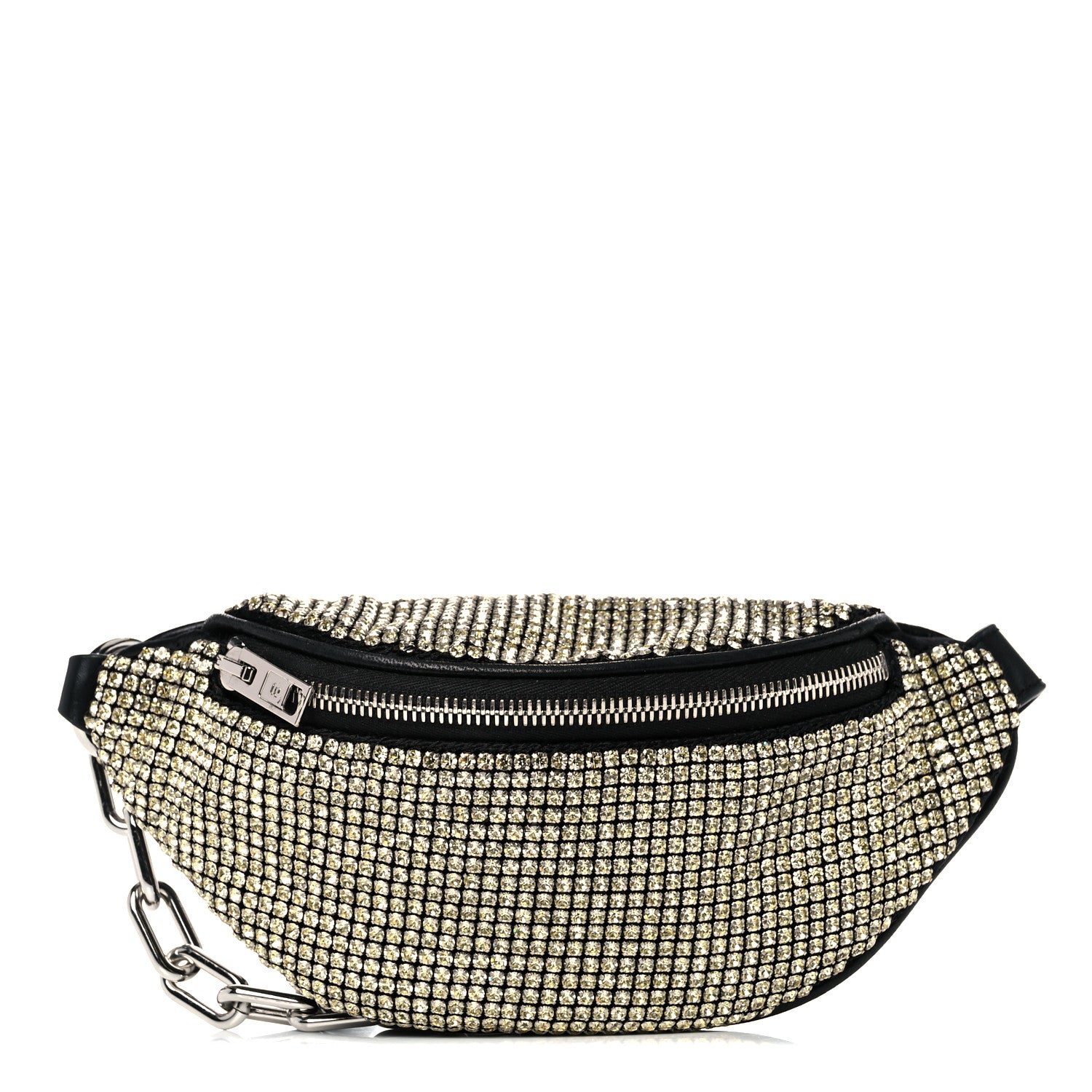 Alexander Wang Rhinestone Mesh Mini Attica Belt Bag Black 1 of 11