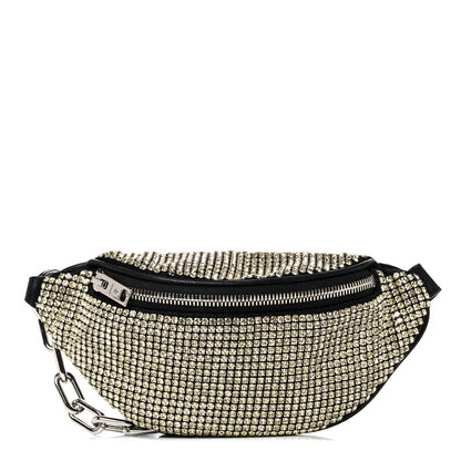 Alexander Wang Rhinestone Mesh Mini Attica Belt Bag Black 1 of 11