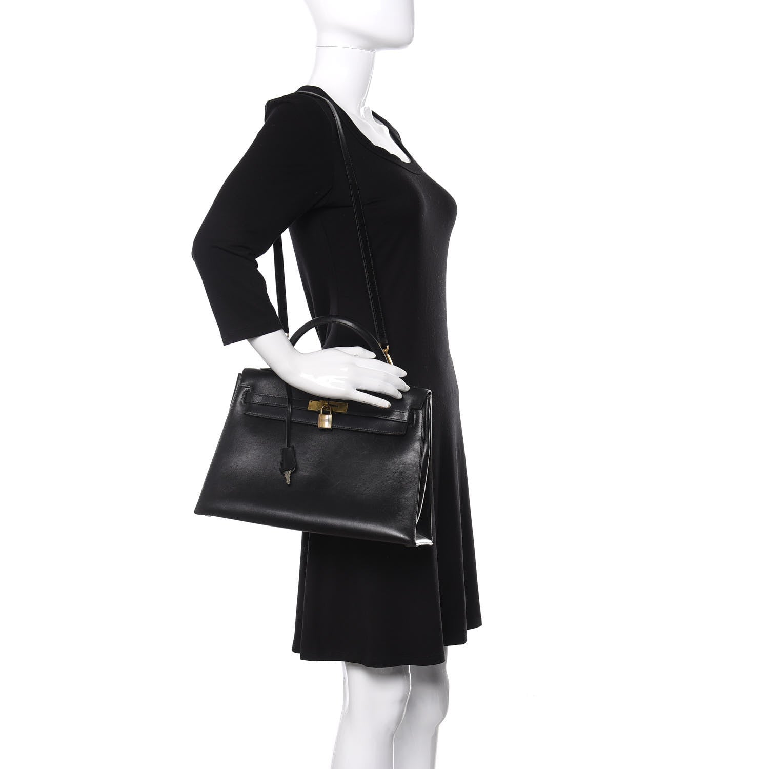 Hermes Box Kelly Sellier 32 Black 2 of 16