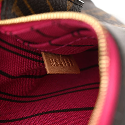 Louis Vuitton Monogram Neverfull PM Pochette Fuchsia 7 of 8