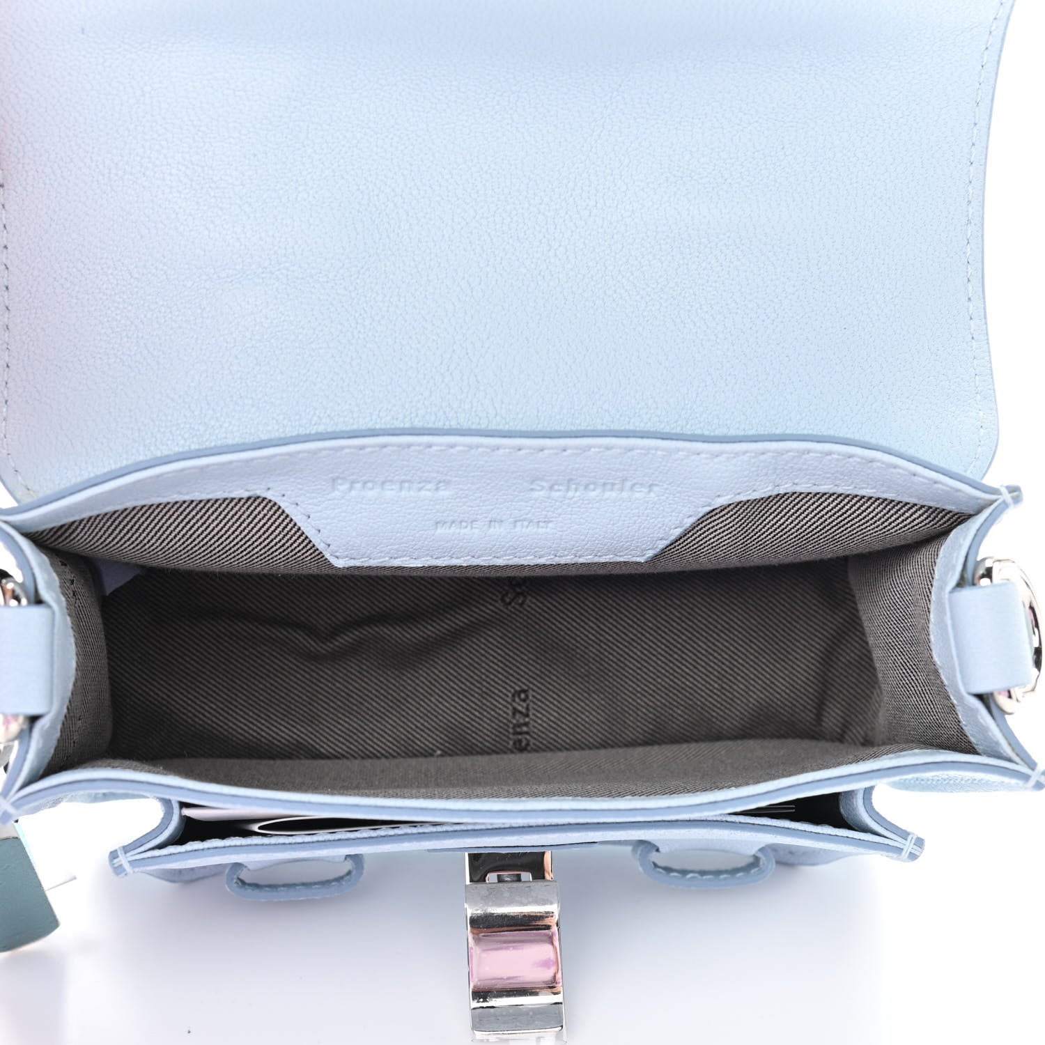 Proenza Schouler Lambskin Micro PS1 Satchel Baby Blue 5 of 9
