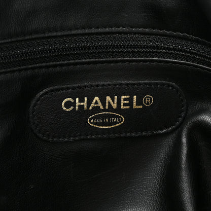 Chanel Calfskin Stitched CC Boston Black 7 of 19