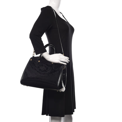 Louis Vuitton Vernis Brea MM Black 2 of 8