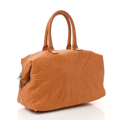 Saint Laurent Pebbled Lambskin Medium Easy Sac Tan 3 of 10