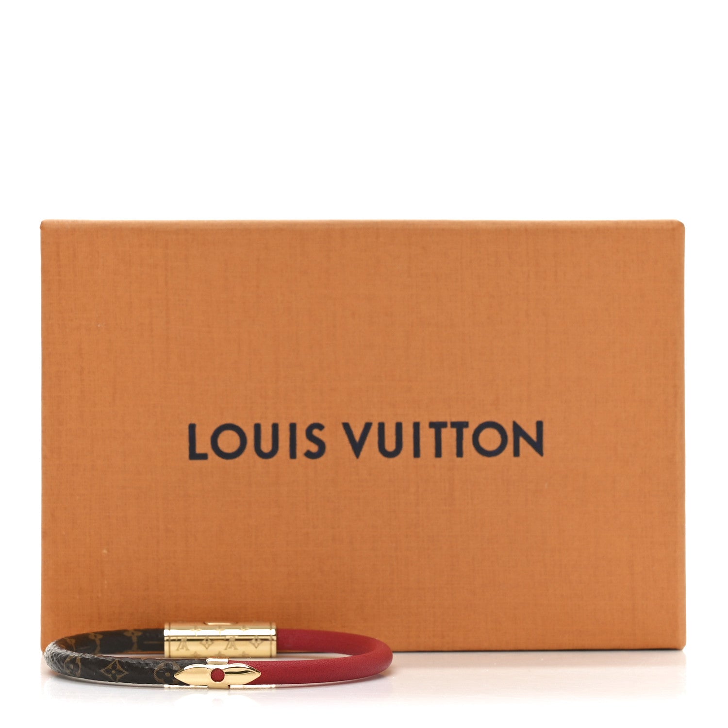 Louis Vuitton Monogram Daily Confidential Bracelet 17 Red 4 of 4