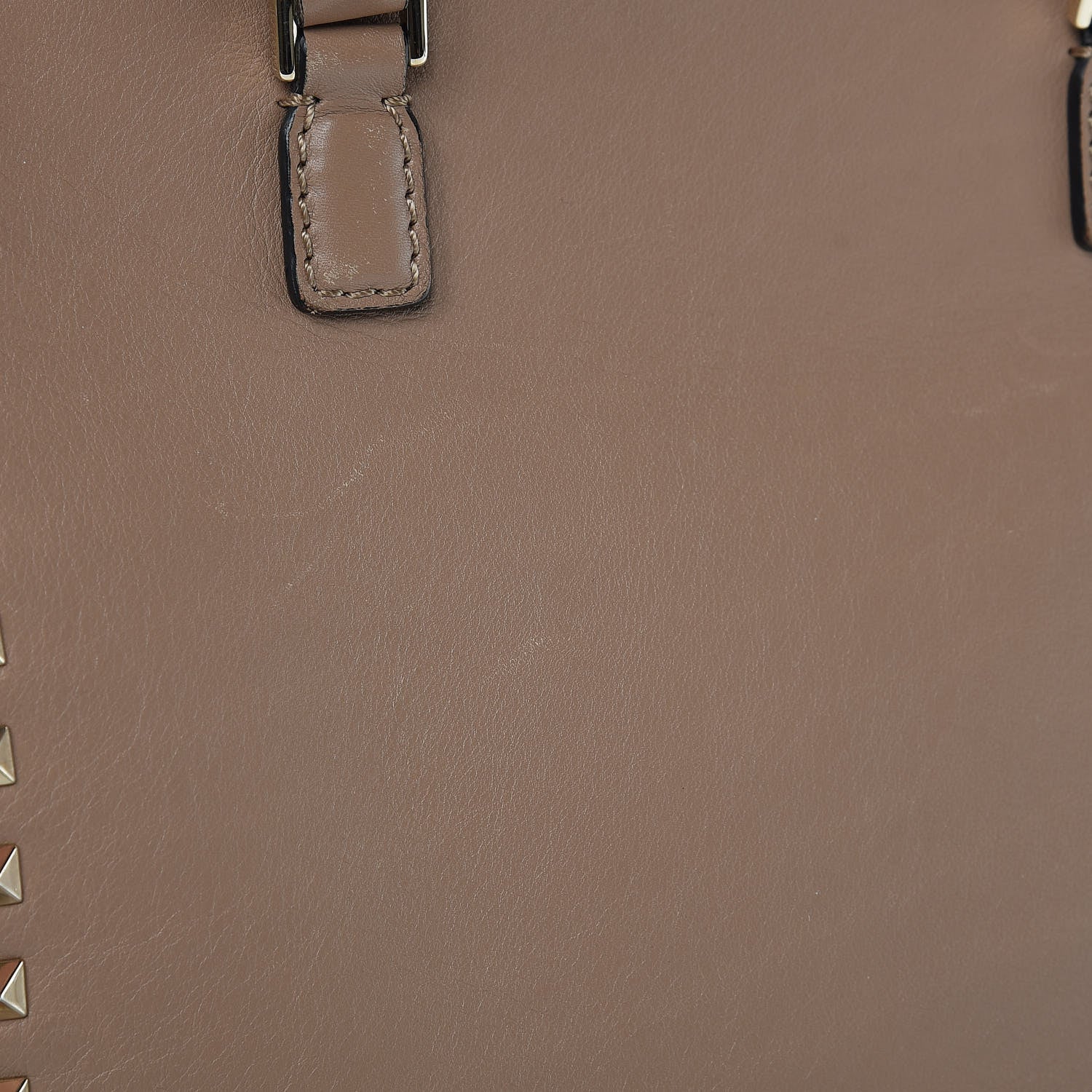 Valentino Garavani Vitello Rockstud Double Handle Tote Alpaca 12 of 14