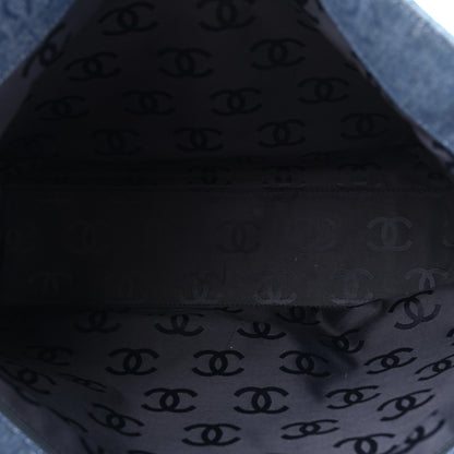 Chanel Denim Large CC Tote Dark Navy Blue 6 of 14