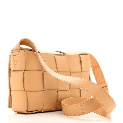 Bottega Veneta Lambskin Maxi Intrecciato Cassette Crossbody Bag Porridge 4 of 12