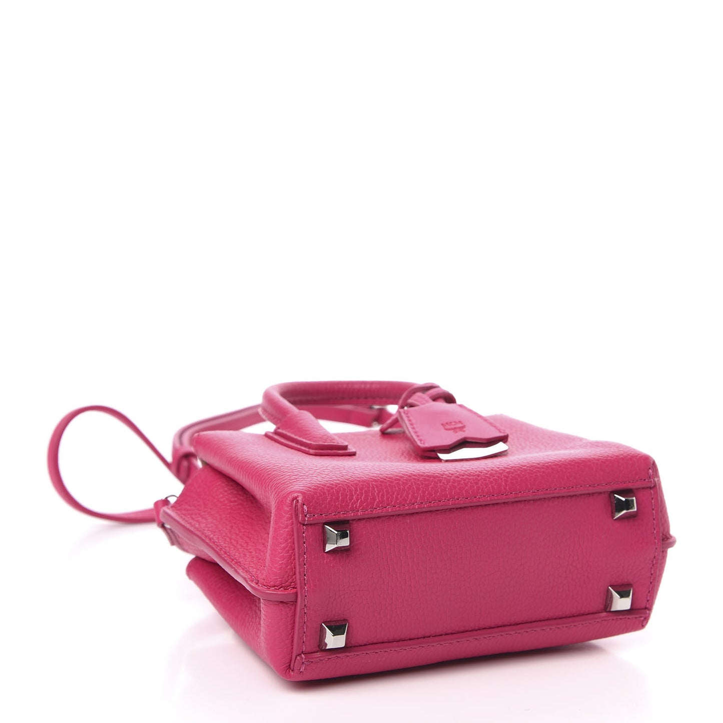 Grained Calfskin X-Mini Milla Tote Beetroot Pink