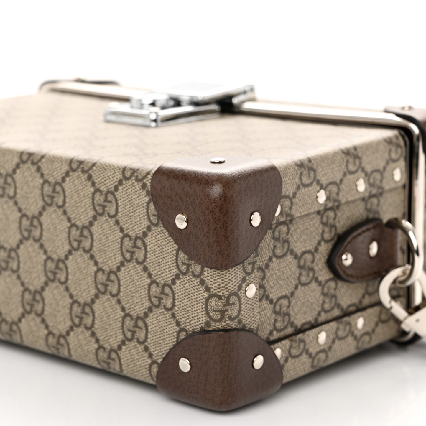 GG Supreme Monogram Globe-Trotter Beauty Case Brown