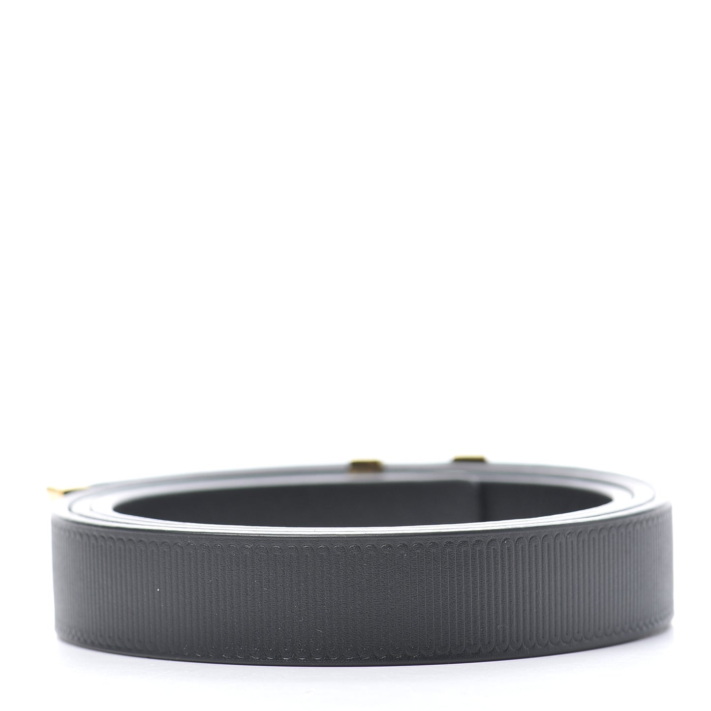 Calfskin Embossed 20MM LV Initiales Belt 80 32 Black