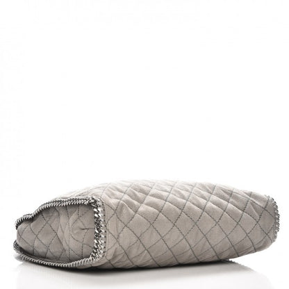 Stella McCartney Shaggy Deer Quilted Big Falabella Tote Grey 4 of 10