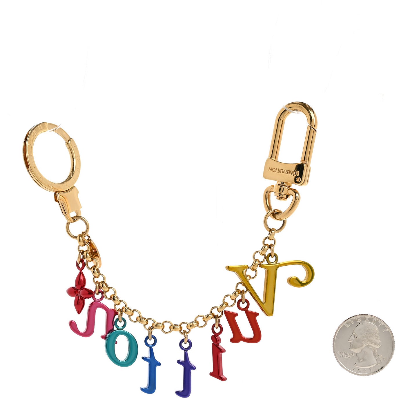 New Wave Key Chain Bag Charm Multicolor