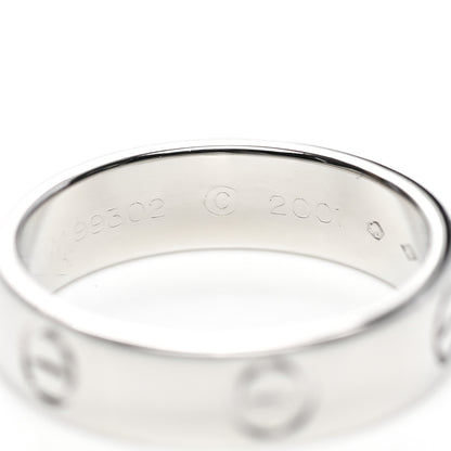Cartier Platinum 5.5mm LOVE Ring 58 8.5 5 of 5