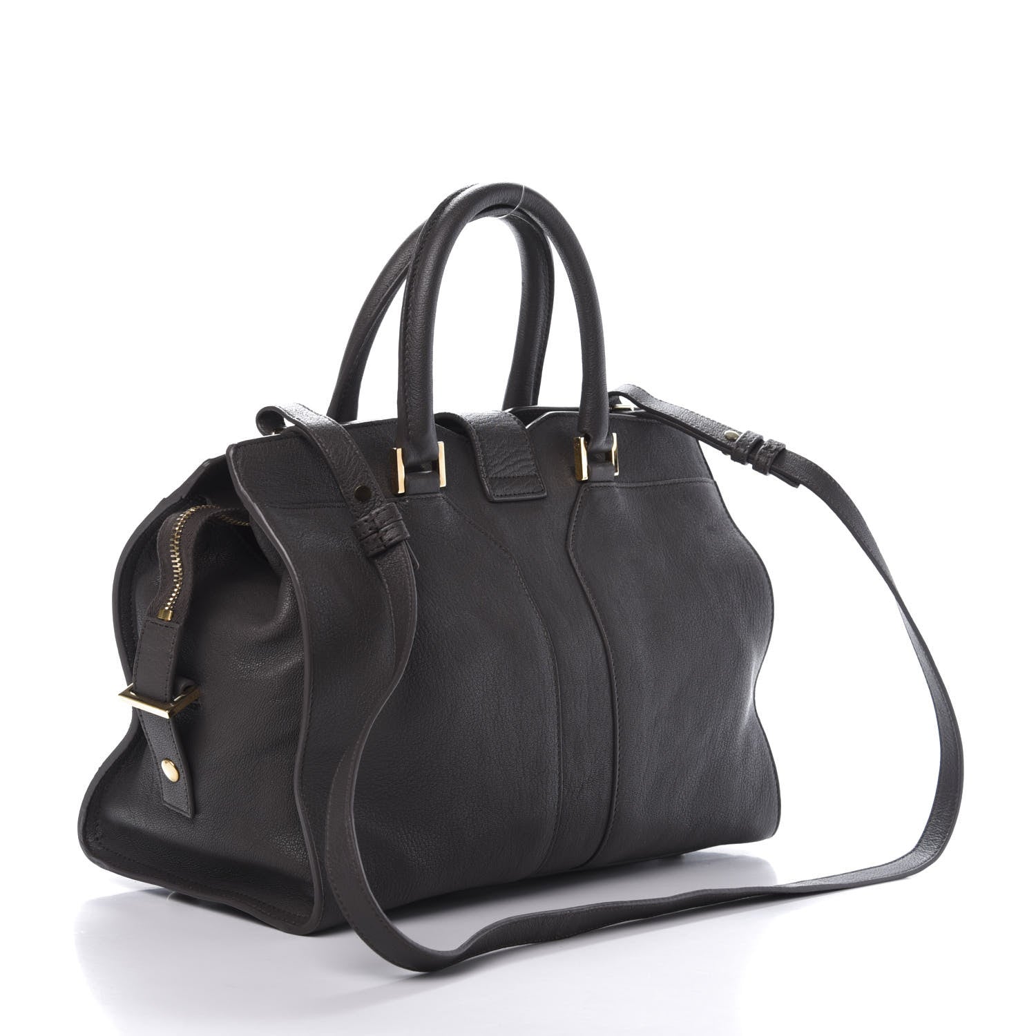 Saint Laurent Sheepskin Medium Cabas ChYc Grey 3 of 11