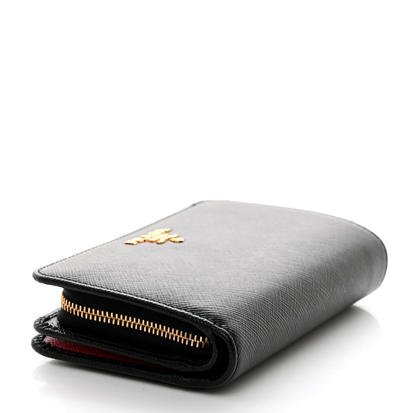 Saffiano Metal Compact Wallet Black Ibisco