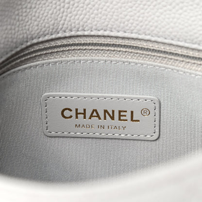 Chanel Caviar Quilted Small City Walk Flap Light Grey 6 of 11