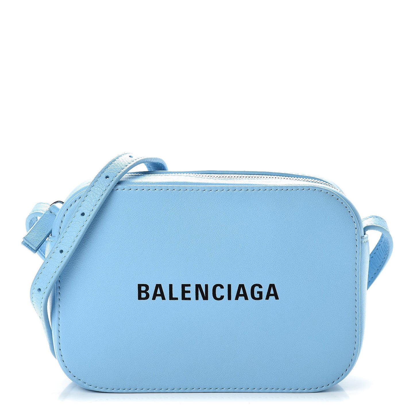 Calfskin XS Everyday Camera Bag Baby Blue Black